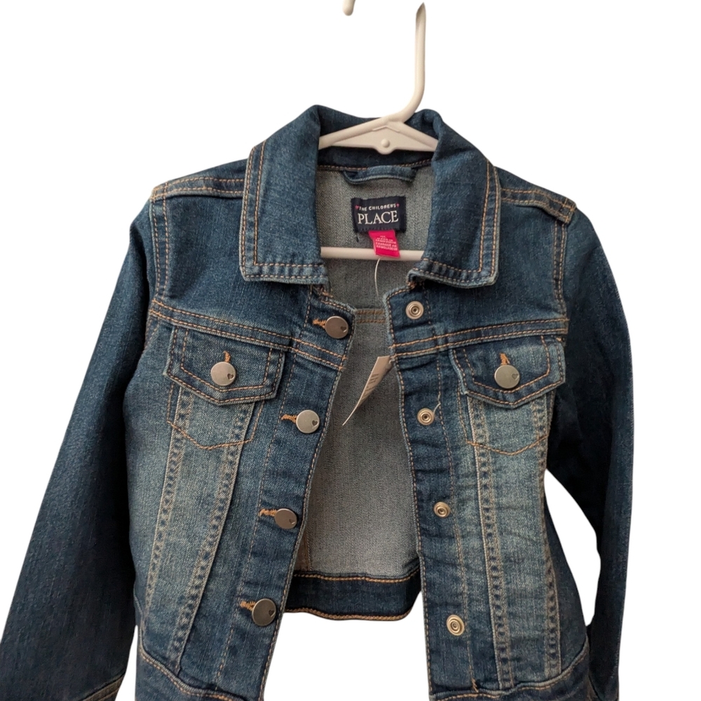 NWT The Children's Place Dark Blue Denim Jacket